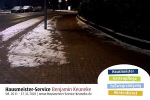 Winterdienst, öffentliche Gehwege mit 1,50 m von Schnee- und Eisglätte freihalten | in Hannover, Garbsen, Langenhagen, Isernhagen, Altwarmbüchen, Laatzen, Hemmingen